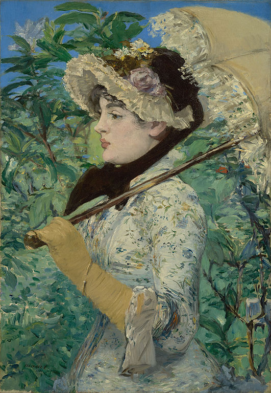 前1000幅世界名画-爱德华·马奈（Édouard Manet）作品《珍妮（春季）》