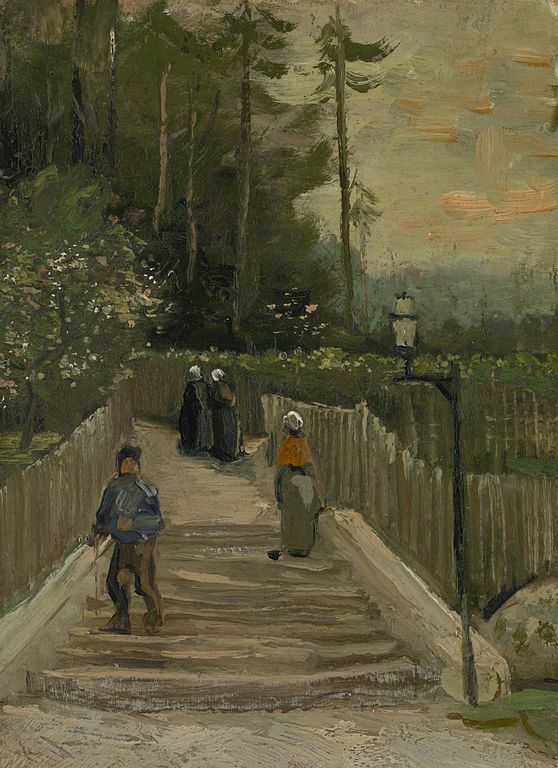 文森特·梵高（Vincent van Gogh）作品《蒙马特之路》高清下载