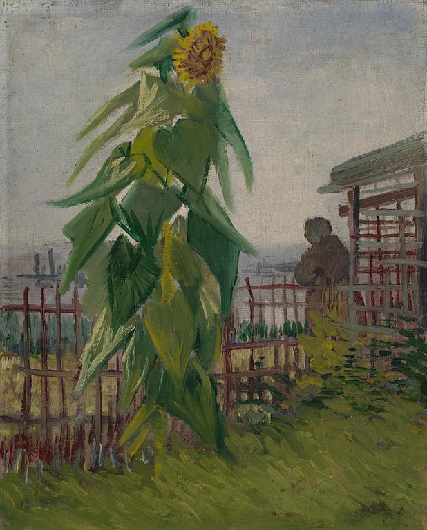 文森特·梵高（Vincent van Gogh）《配向日葵》高清下载