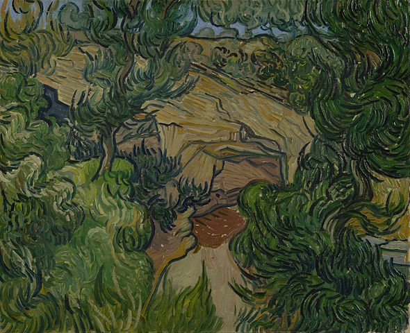 文森特·梵高（Vincent van Gogh）作品《采石场入口》高清下载