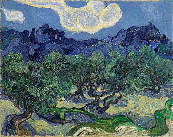 文森特·梵高（Vincent van Gogh）《橄榄树（1889年）》高清下载