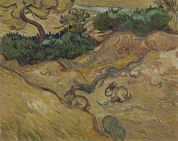 文森特·梵高（Vincent van Gogh）《兔子风景》高清下载