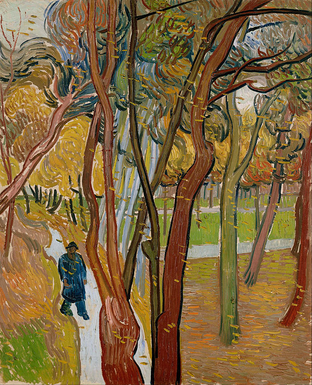文森特·梵高（Vincent van Gogh）作品《圣保罗医院的花园2》高清下载