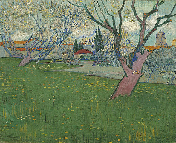 文森特·梵高（Vincent van Gogh）作品《盛开的果园》高清下载