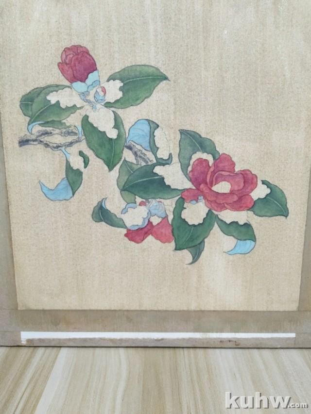 国画工笔《山茶霁雪图》步骤解析