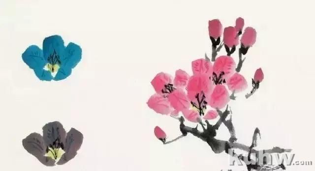 海棠花、杜鹃花的画法和上色