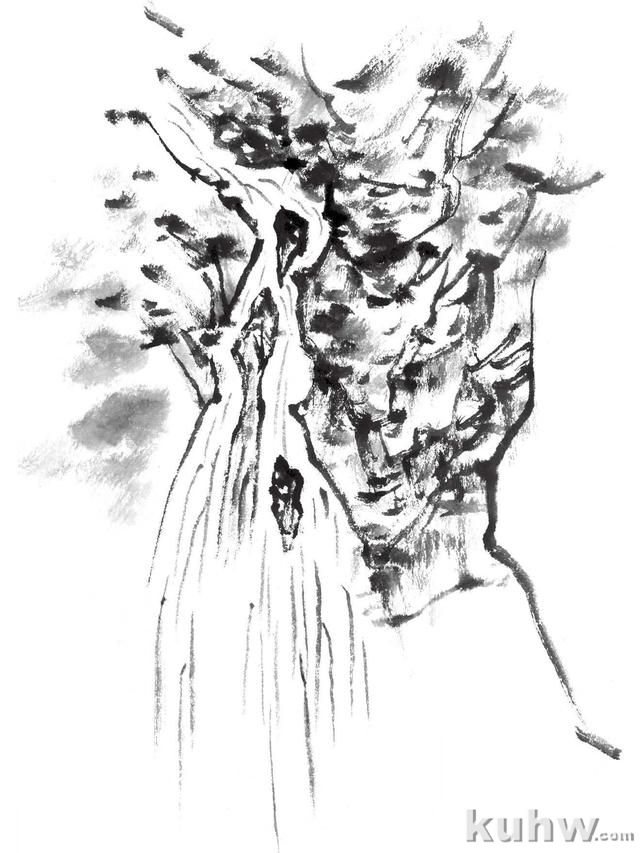 零基础国画知识教程:分步骤教你传统水的画法,收藏起来临摹学习