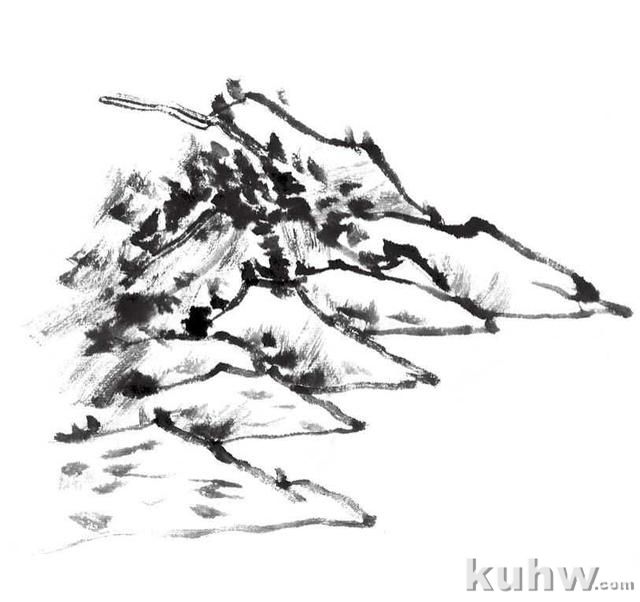 零基础国画知识教程:分步骤教你传统水的画法,收藏起来临摹学习