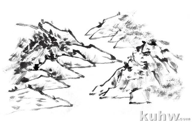 零基础国画知识教程:分步骤教你传统水的画法,收藏起来临摹学习