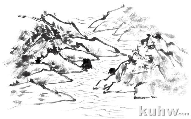 零基础国画知识教程:分步骤教你传统水的画法,收藏起来临摹学习