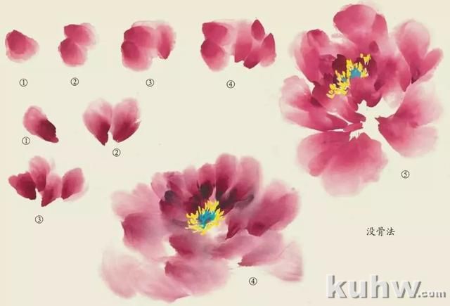 国画技法|各种花卉的写意画法