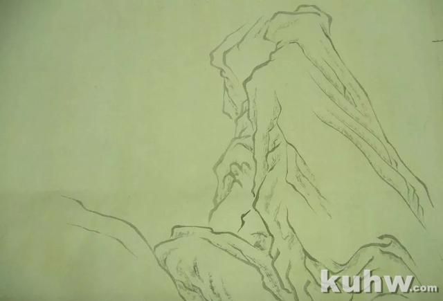 青绿山水画画法示范教程,超详细