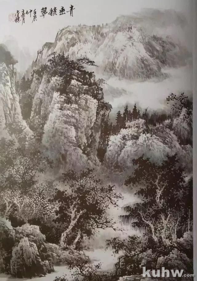 国画山水云石的画法