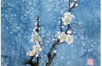 花鸟画特技之撒盐法应用示范