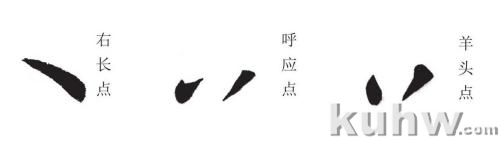 欧体字笔画的标准写法