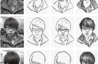 速写头部画法教程