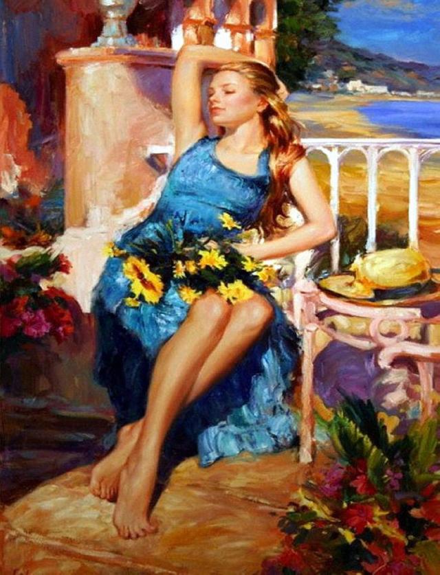 Vladimir Volegov《女人如花》油画系列作品欣赏