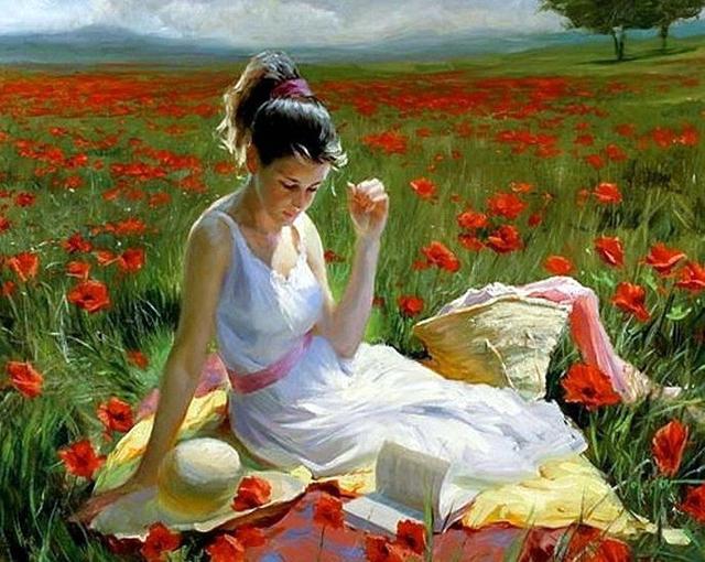 Vladimir Volegov《女人如花》油画系列作品欣赏