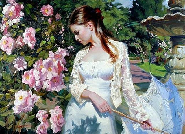 Vladimir Volegov《女人如花》油画系列作品欣赏