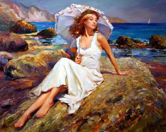 Vladimir Volegov《女人如花》油画系列作品欣赏