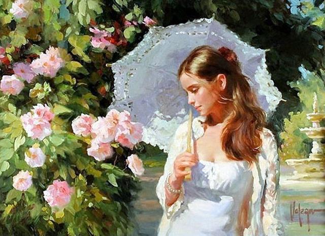 Vladimir Volegov《女人如花》油画系列作品欣赏