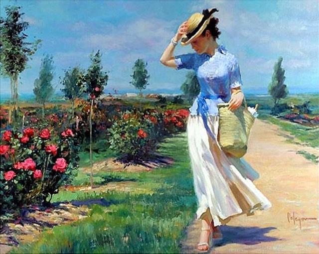 Vladimir Volegov《女人如花》油画系列作品欣赏