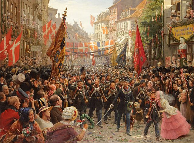 奥托·巴奇（Otto Bache）作品《丹麦士兵返回哥本哈根》高清下载