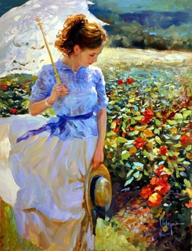 Vladimir Volegov《女人如花》油画系列作品欣赏