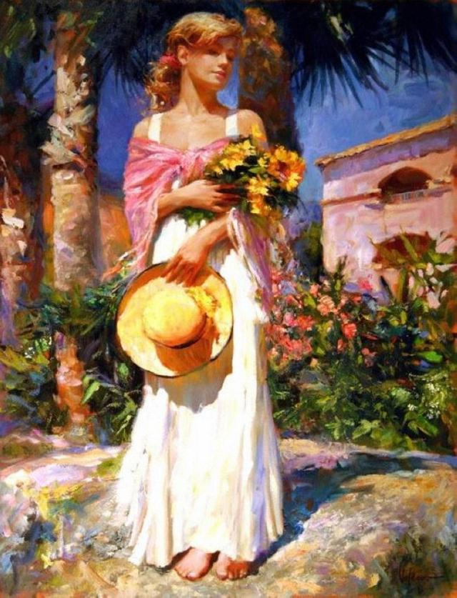 Vladimir Volegov《女人如花》油画系列作品欣赏