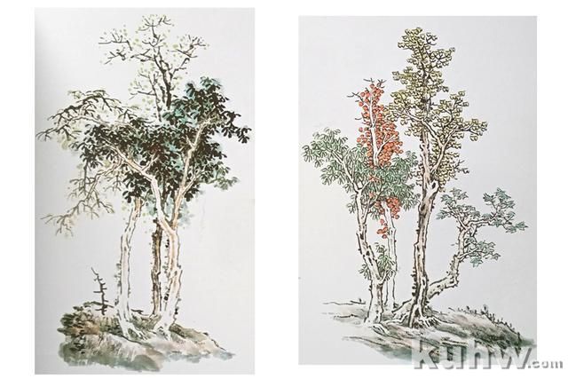 树木的画法步骤与作品欣赏