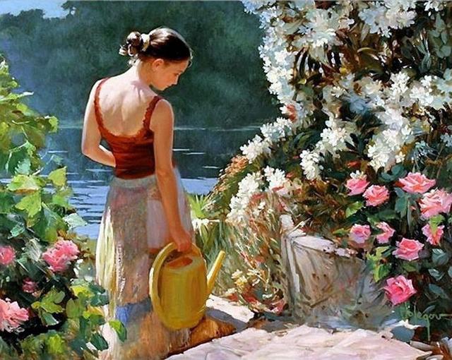 Vladimir Volegov《女人如花》油画系列作品欣赏