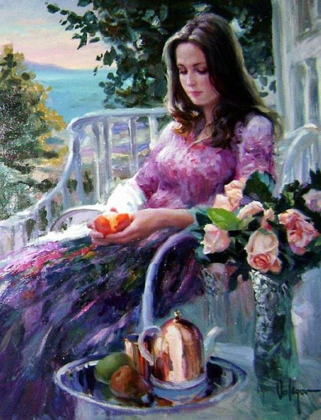 Vladimir Volegov《女人如花》油画系列作品欣赏