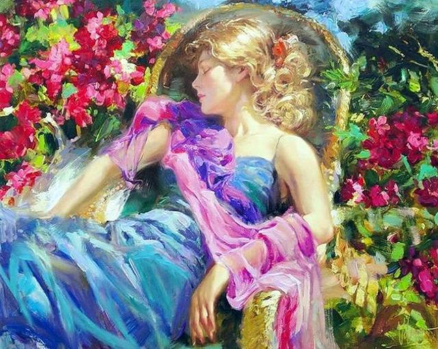 Vladimir Volegov《女人如花》油画系列作品欣赏