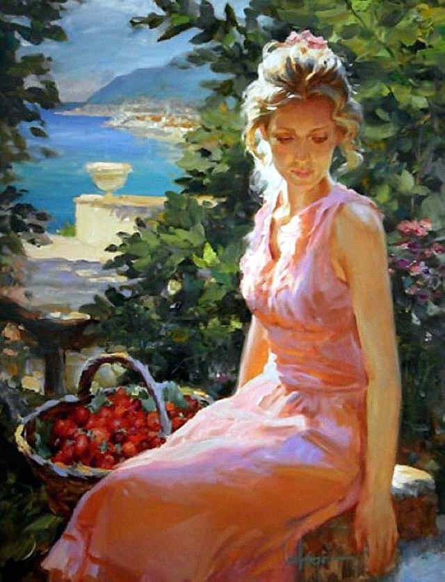 Vladimir Volegov《女人如花》油画系列作品欣赏