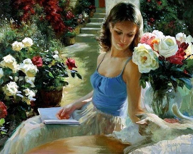 Vladimir Volegov《女人如花》油画系列作品欣赏