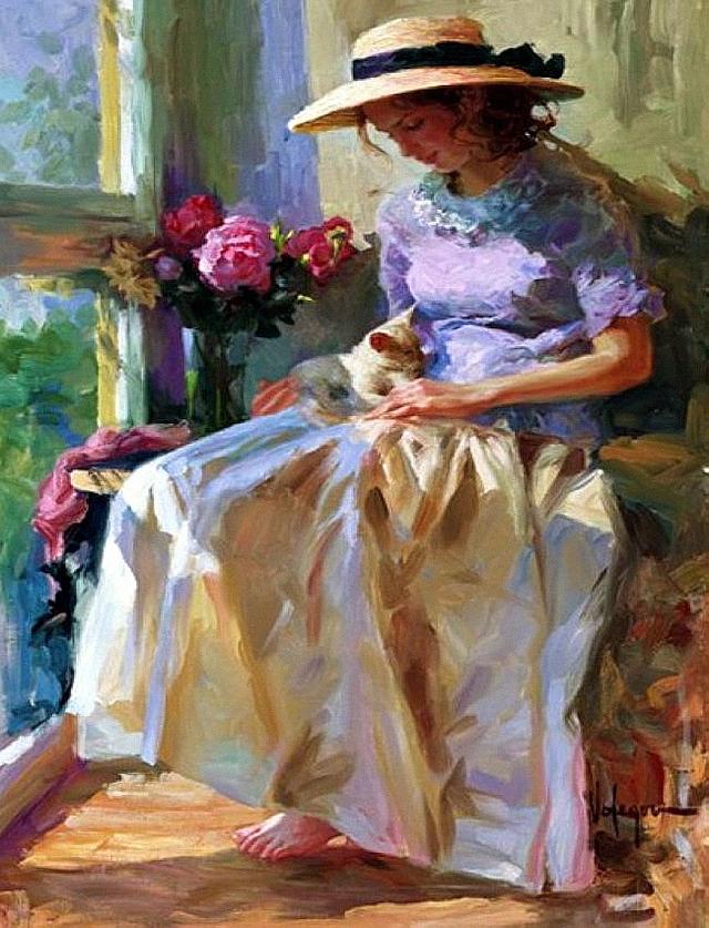 Vladimir Volegov《女人如花》油画系列作品欣赏