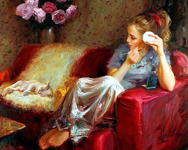 Vladimir Volegov《女人如花》油画系列作品欣赏