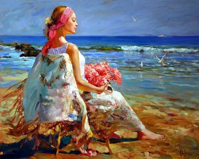 Vladimir Volegov《女人如花》油画系列作品欣赏