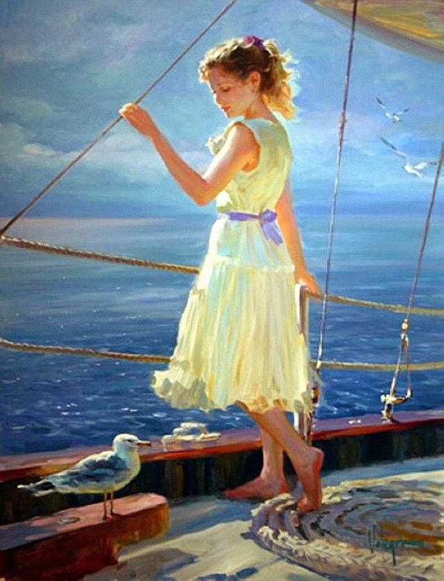 Vladimir Volegov《女人如花》油画系列作品欣赏