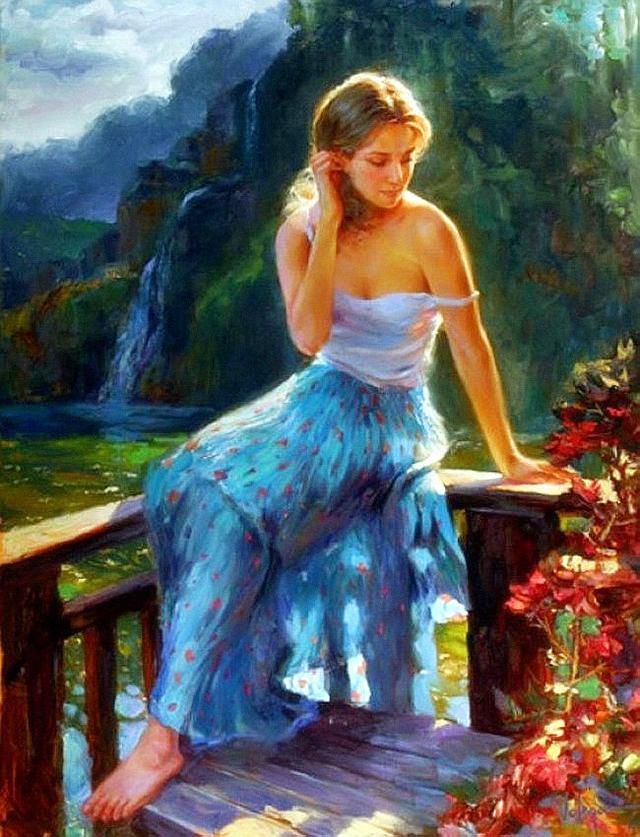 Vladimir Volegov《女人如花》油画系列作品欣赏