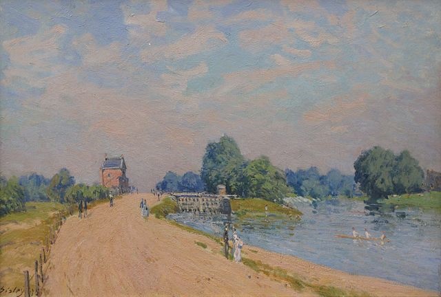 阿尔弗雷德·西斯利（Alfred Sisley）作品《圣马梅斯大道》高清下载