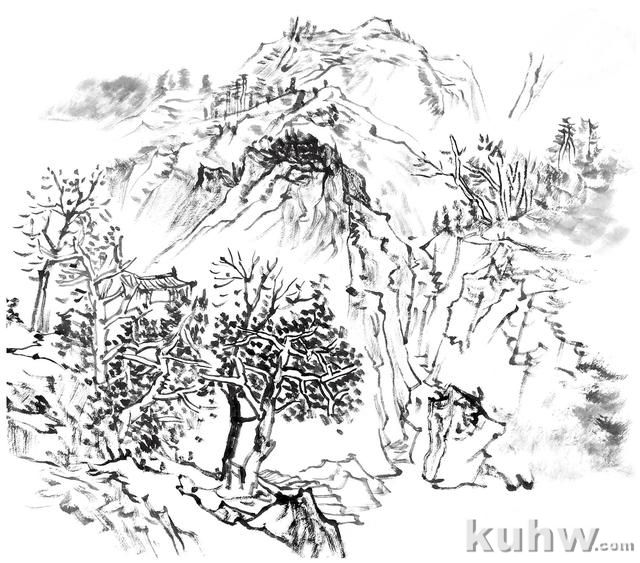 国画知识：浅绛山水怎么画？分步骤图解教你画，快来学习