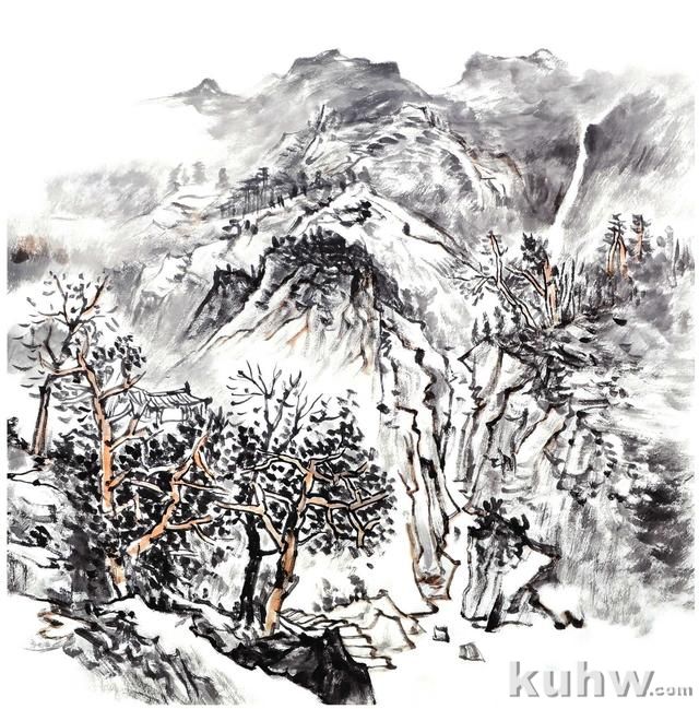 国画知识：浅绛山水怎么画？分步骤图解教你画，快来学习