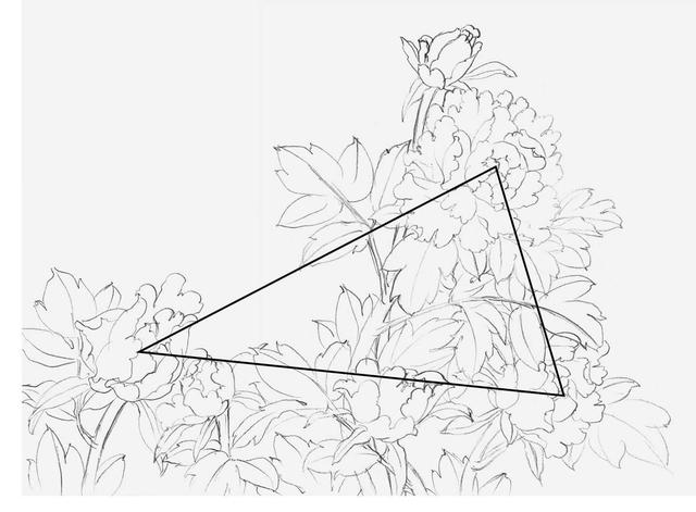 教你6种常见牡丹构图法