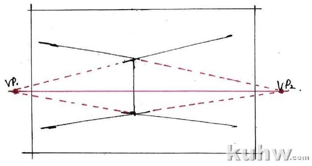 成角透视（两点透视）画法讲解，画家必学基础，适合0基础学习