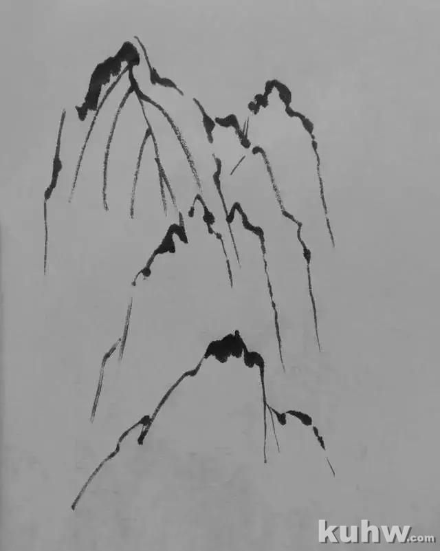 「分享」中国山水画常用山石皴九法，学会一生受用