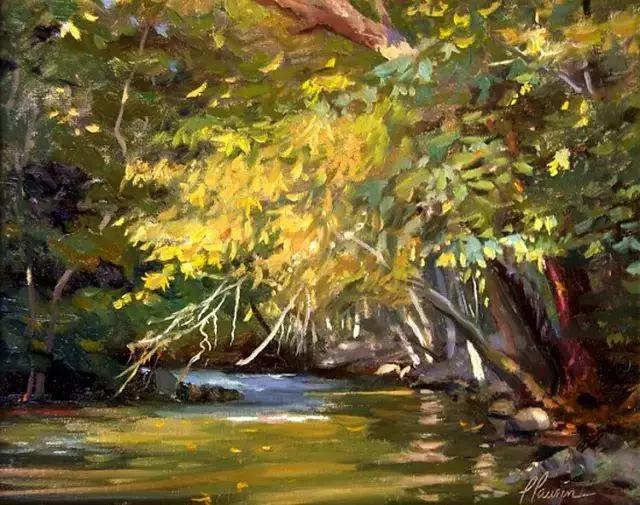 绮丽多姿的加拿大风景油画