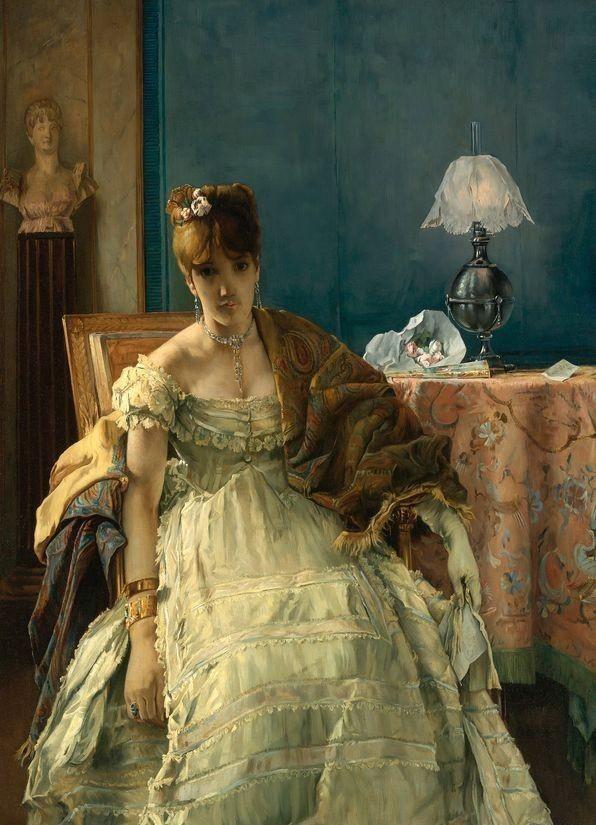 19世纪著名画家比利时阿尔弗雷德·<a href=https://www.kuhw.com/e/tags/?tagname=%E9%98%BF%E5%B0%94%E5%BC%97%E9%9B%B7%E5%BE%B7%C2%B7%E5%8F%B2%E8%92%82%E6%96%87%E6%96%AF target=_blank class=infotextkey>史蒂文斯</a>油画作品欣赏