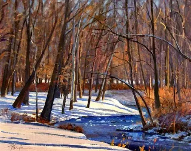 绮丽多姿的加拿大风景油画