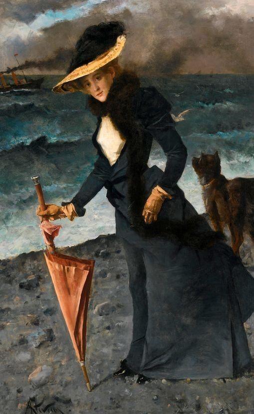 19世纪著名画家比利时阿尔弗雷德·<a href=https://www.kuhw.com/e/tags/?tagname=%E9%98%BF%E5%B0%94%E5%BC%97%E9%9B%B7%E5%BE%B7%C2%B7%E5%8F%B2%E8%92%82%E6%96%87%E6%96%AF target=_blank class=infotextkey>史蒂文斯</a>油画作品欣赏